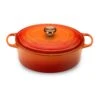 Le Creuset Signature Cast Iron 8-quart Flame Oval Dutch Oven With Copper Knob