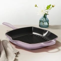 Le Creuset Signature Cast Iron 10.25" Shallot Square Grill Pan -Zwilling Shop 3 d9828446 6a1d 42aa ba75 1239642834d6