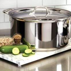 All-Clad D3 Stainless 8-quart Stock Pot 13 All-Clad D3 Stainless 8-quart Stock Pot -Zwilling Shop 40075