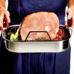 All-Clad 14" X 11" Roasting Pan With Rack 13 All-Clad 14" X 11" Roasting Pan With Rack -Zwilling Shop 40370
