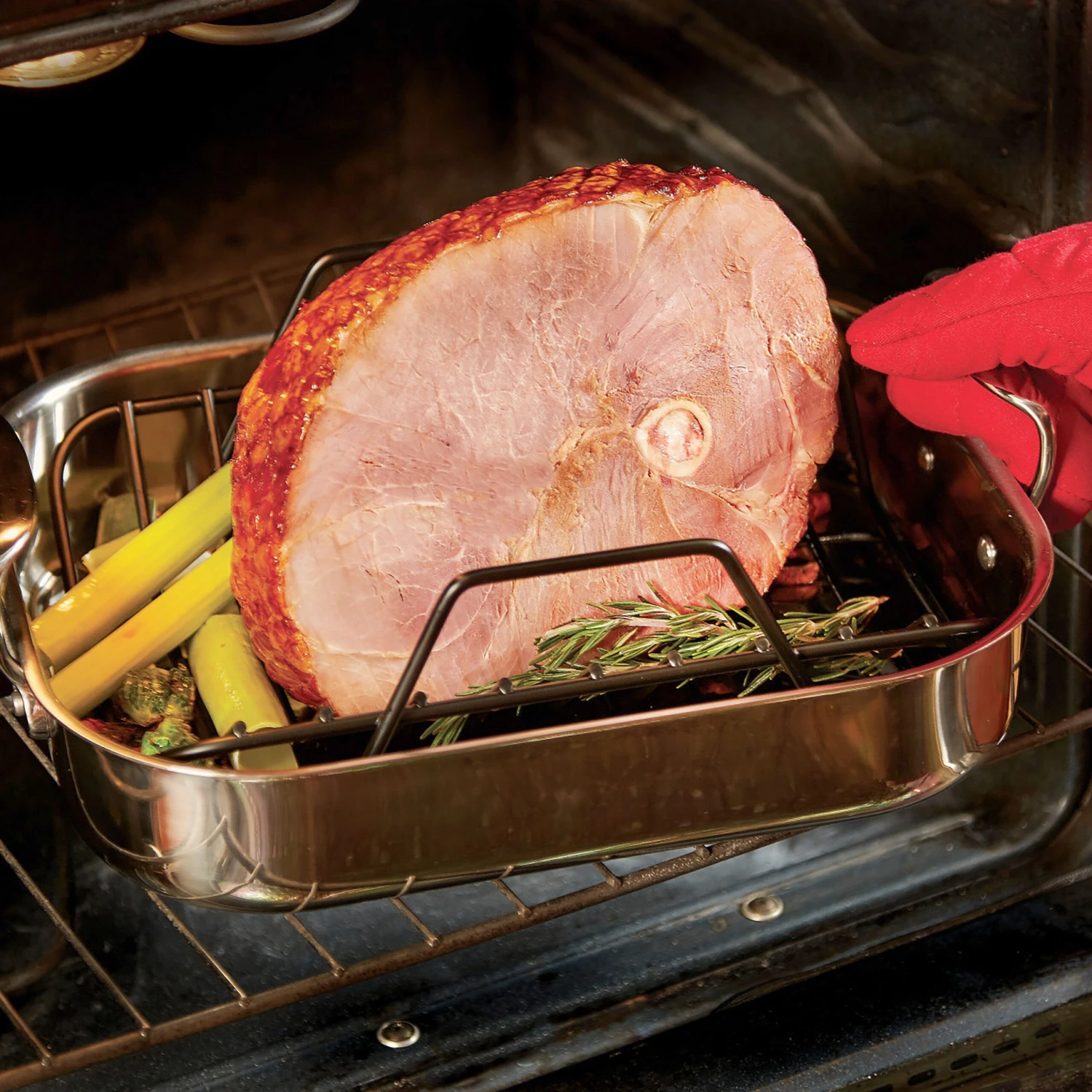 All-Clad 14" X 11" Roasting Pan With Rack 8 All-Clad 14" X 11" Roasting Pan With Rack - Image 6