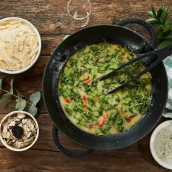 Staub 14" Matte Black Wok With Glass Lid -Zwilling Shop 40509 336 0 Lifestyle Image Product OS 750x750 1