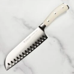 Wusthof Classic Ikon Creme 7" Hollow Edge Santoku Knife