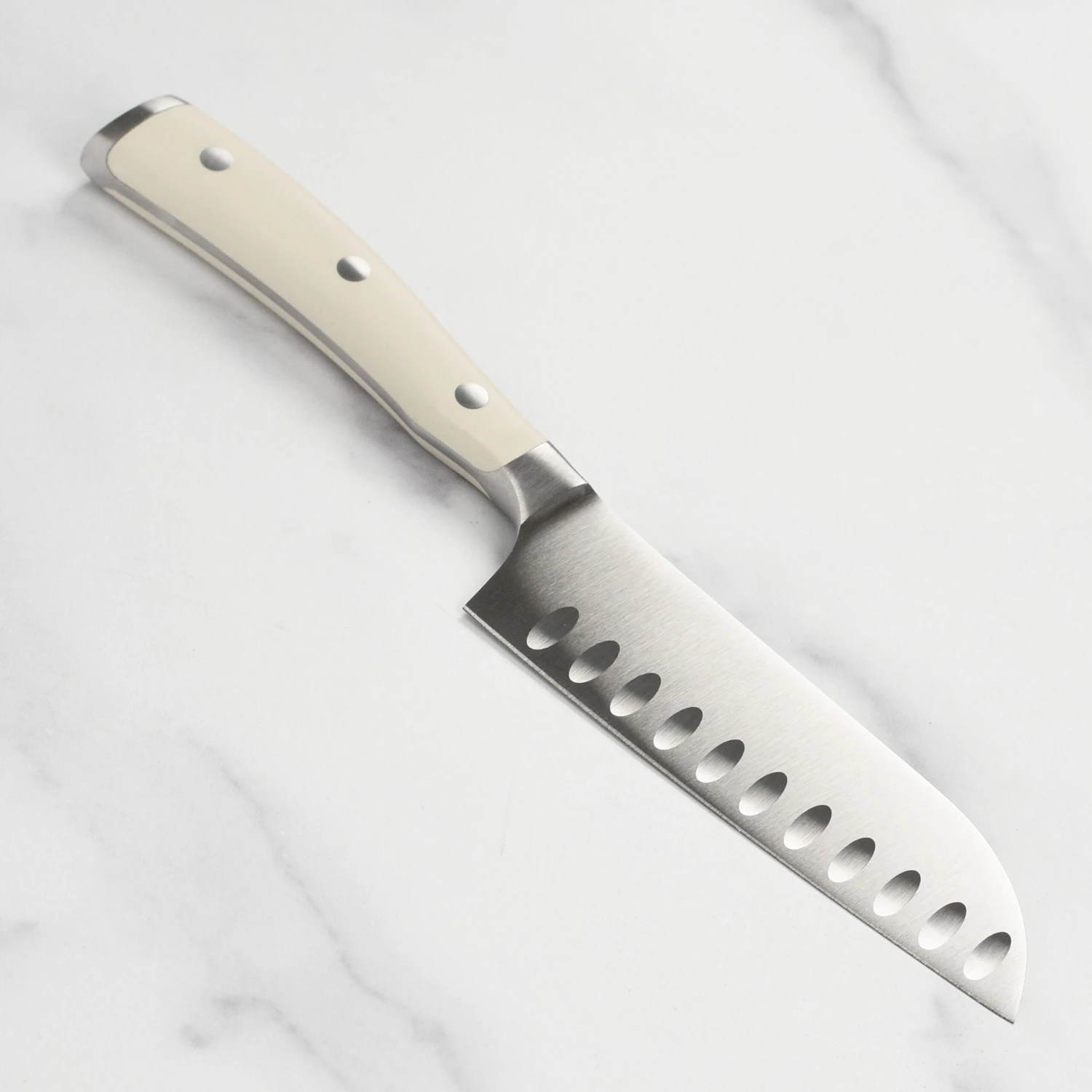 Wusthof Classic Ikon Creme 5" Hollow Edge Santoku Knife 7 Wusthof Classic Ikon Creme 5" Hollow Edge Santoku Knife - Image 5