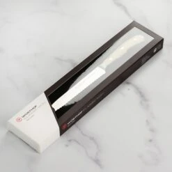 Wusthof Classic Ikon Creme 5" Serrated Utility Knife -Zwilling Shop 40807