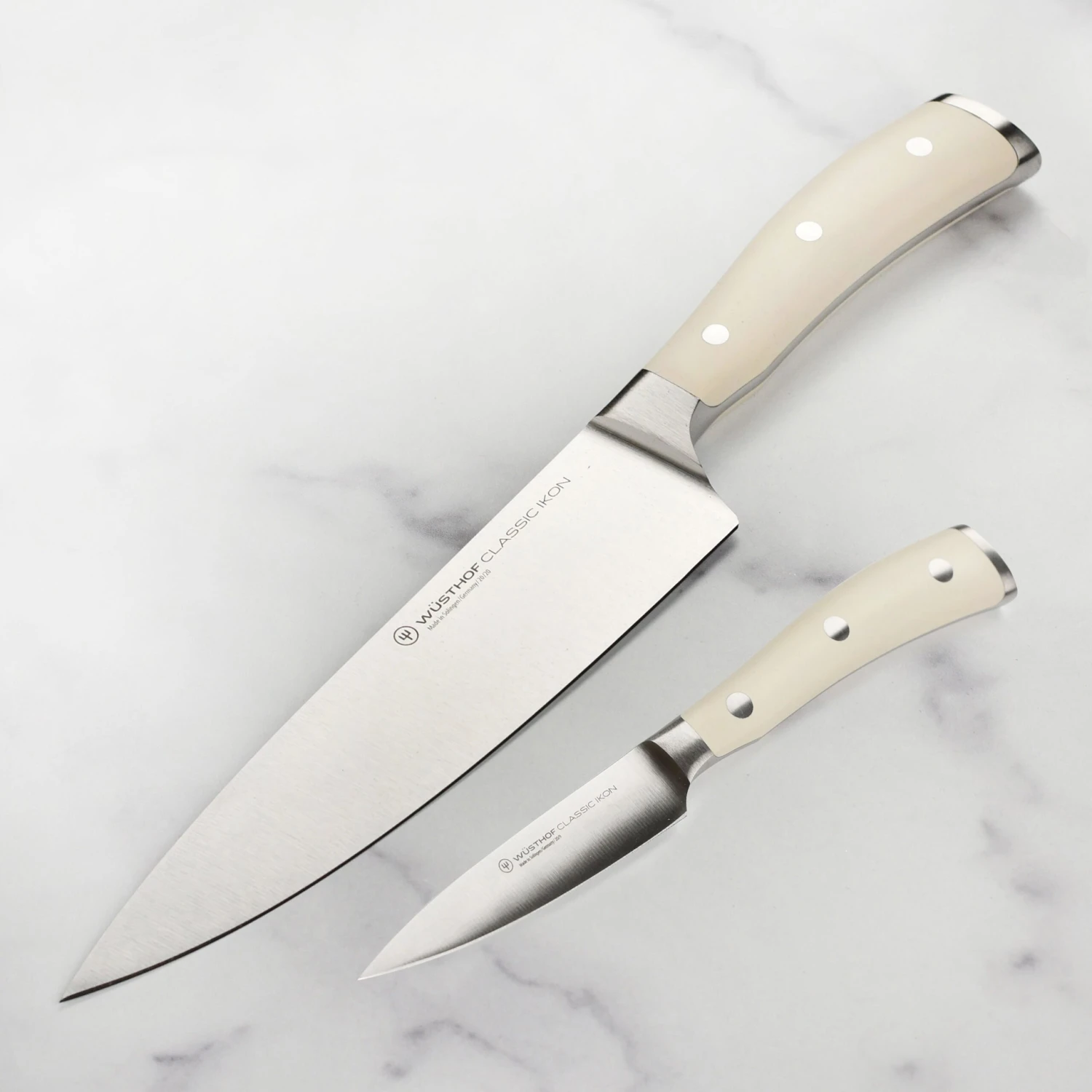 Wusthof Classic Ikon Creme 2 Piece Chef's & Paring Knife Set 3 Wusthof Classic Ikon Creme 2 Piece Chef's & Paring Knife Set