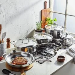 Demeyere Atlantis 9 Piece Stainless Steel Cookware Set -Zwilling Shop 41009 LS 02