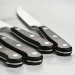 Wusthof Classic 4 Piece Steak Knife Set With Wood Case -Zwilling Shop 41011