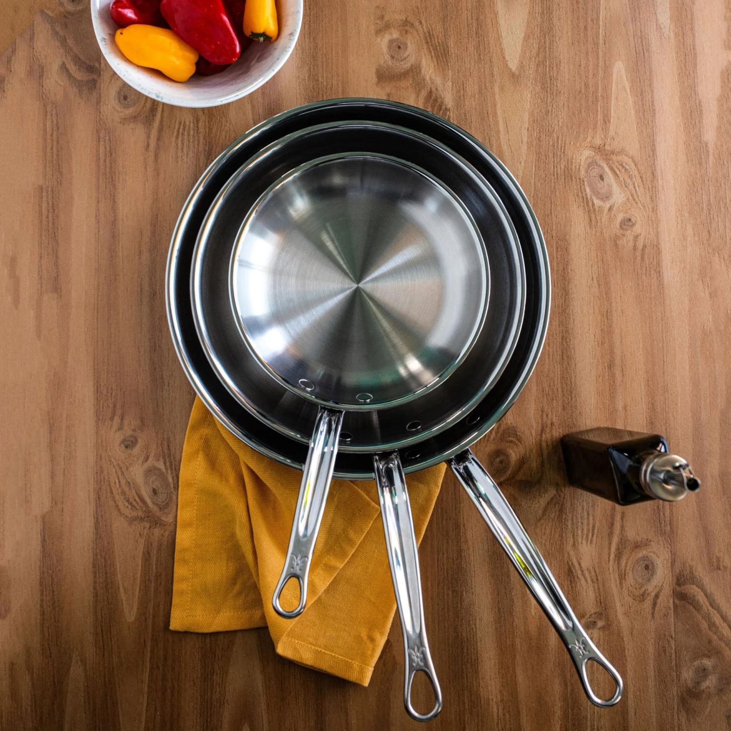 Hestan ProBond 11" Stainless Steel Skillet 8 Hestan ProBond 11" Stainless Steel Skillet - Image 6