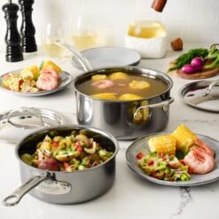 Hestan NanoBond 2-quart Titanium Stainless Steel Saucepan -Zwilling Shop 41438