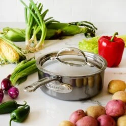 Hestan NanoBond 2-quart Titanium Stainless Steel Saucepan -Zwilling Shop 41440