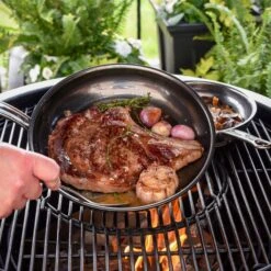 Hestan NanoBond 8.5" Titanium Stainless Steel Skillet -Zwilling Shop 41487