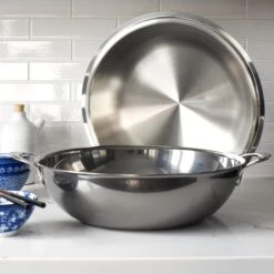 Hestan NanoBond 14" Titanium Stainless Steel Wok -Zwilling Shop 41515