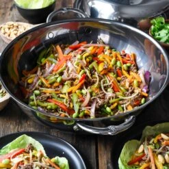 Hestan NanoBond 14" Titanium Stainless Steel Wok -Zwilling Shop 41517