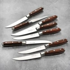 Messermeister Avanta Forged 8 Piece Steak Knife Set With Pakkawood Handles