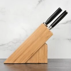 Shun Classic 8" Chef's Knife With Slimline Knife Block & Honing Steel -Zwilling Shop 41749