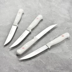 Wusthof Gourmet 16 Piece Acacia Knife Block Set With White Handles -Zwilling Shop 42635