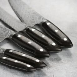 Kramer Stainless Damascus 8 Piece Knife Block Set -Zwilling Shop 43859