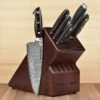 Kramer Stainless Damascus 7 Piece Knife Block Set -Zwilling Shop 43864