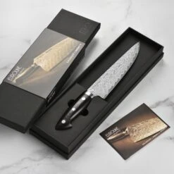 Kramer Stainless Damascus 8" Narrow Chef's Knife -Zwilling Shop 43912