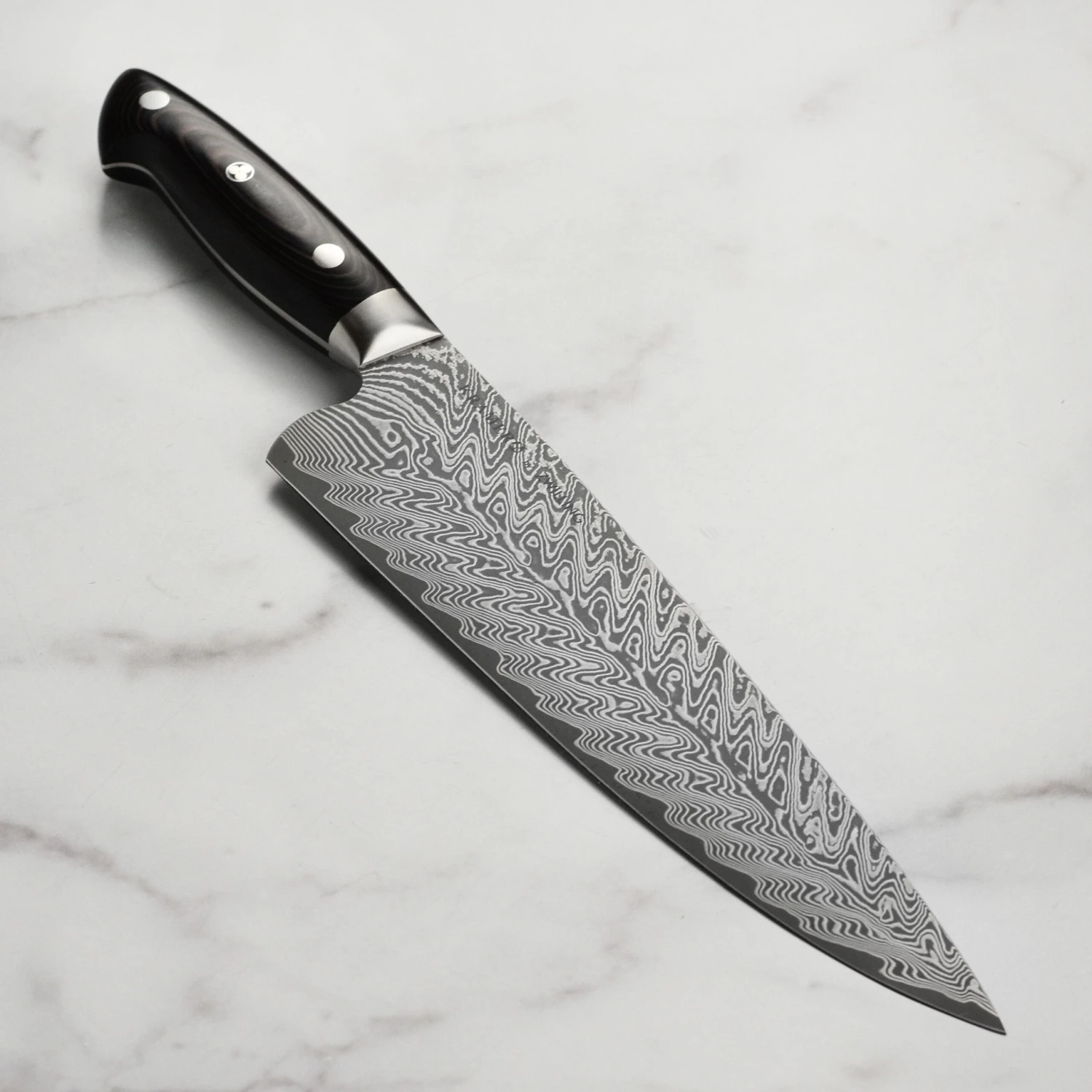 Kramer Stainless Damascus 10" Chef's Knife 3 Kramer Stainless Damascus 10" Chef's Knife