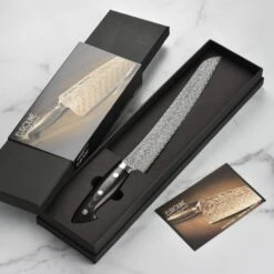 Kramer Stainless Damascus 10" Bread Knife 11 Kramer Stainless Damascus 10" Bread Knife -Zwilling Shop 43938