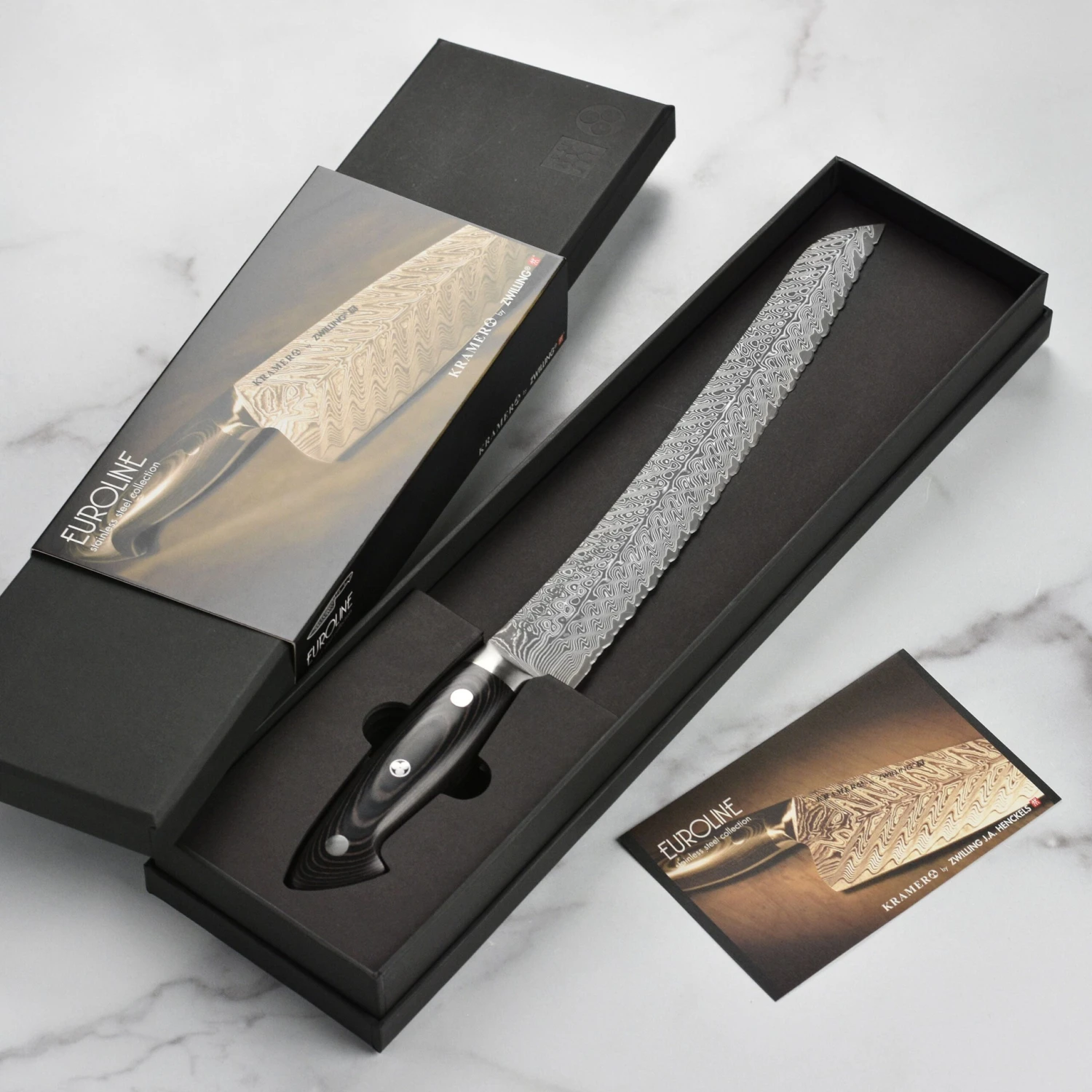 Kramer Stainless Damascus 10" Bread Knife 5 Kramer Stainless Damascus 10" Bread Knife - Image 3