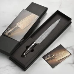 Kramer Stainless Damascus 9" Slicing Knife -Zwilling Shop 43939