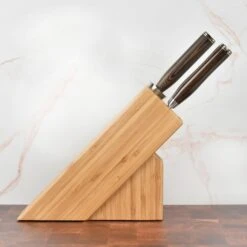 Shun Premier 8" Chef's Knife With Slim Knife Block & Steel -Zwilling Shop 44444