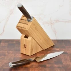 Shun Premier 8" Chef's Knife With Slim Knife Block & Steel
