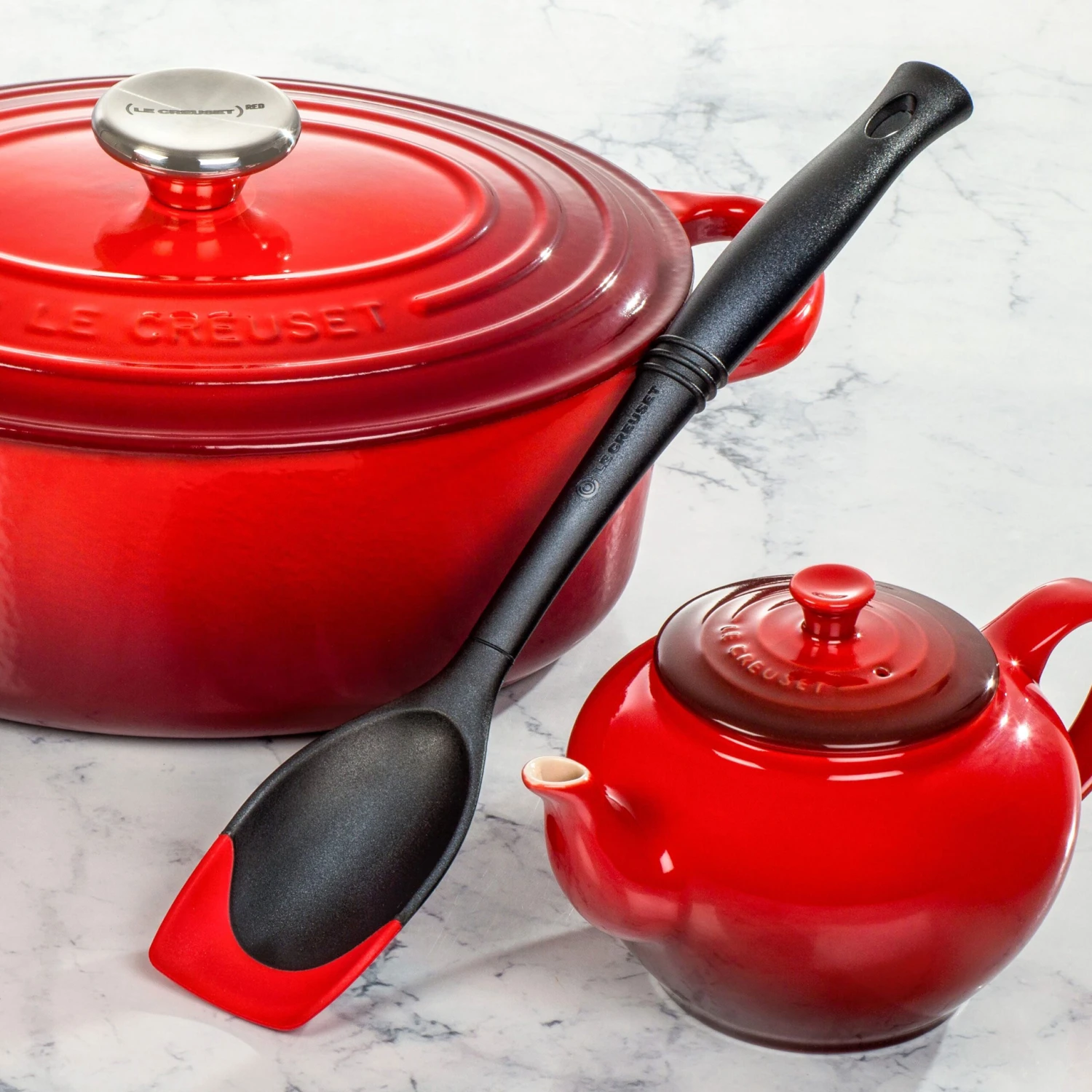Le Creuset 4 Piece Bi-Material Silicone Utensil Set 5 Le Creuset 4 Piece Bi-Material Silicone Utensil Set - Image 3