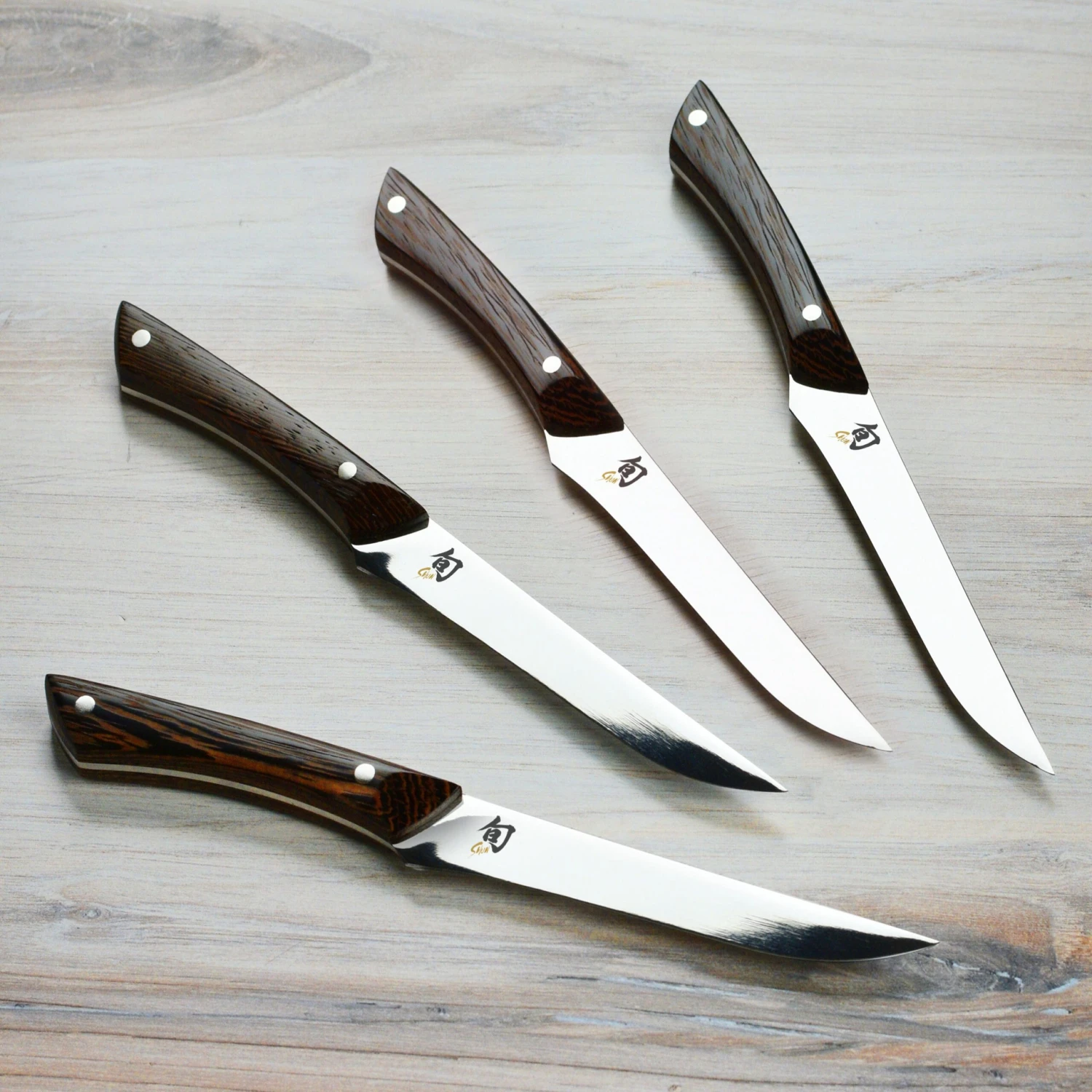 Shun 4 Piece Shima Steak Knife Set, Natural Tagayasan 3 Shun 4 Piece Shima Steak Knife Set, Natural Tagayasan