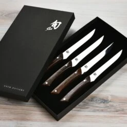 Shun 4 Piece Shima Steak Knife Set, Natural Tagayasan 11 Shun 4 Piece Shima Steak Knife Set, Natural Tagayasan -Zwilling Shop 44750