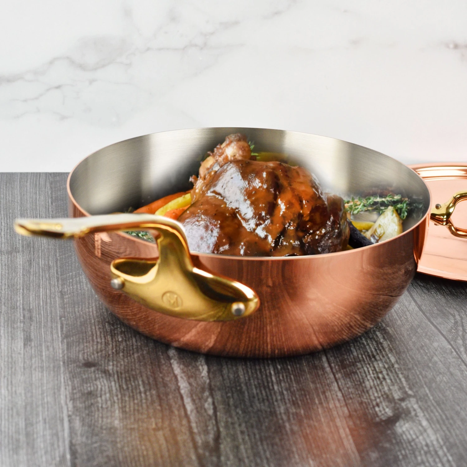 Mauviel M200B 3.7-quart Copper Saucier 4 Mauviel M200B 3.7-quart Copper Saucier - Image 2