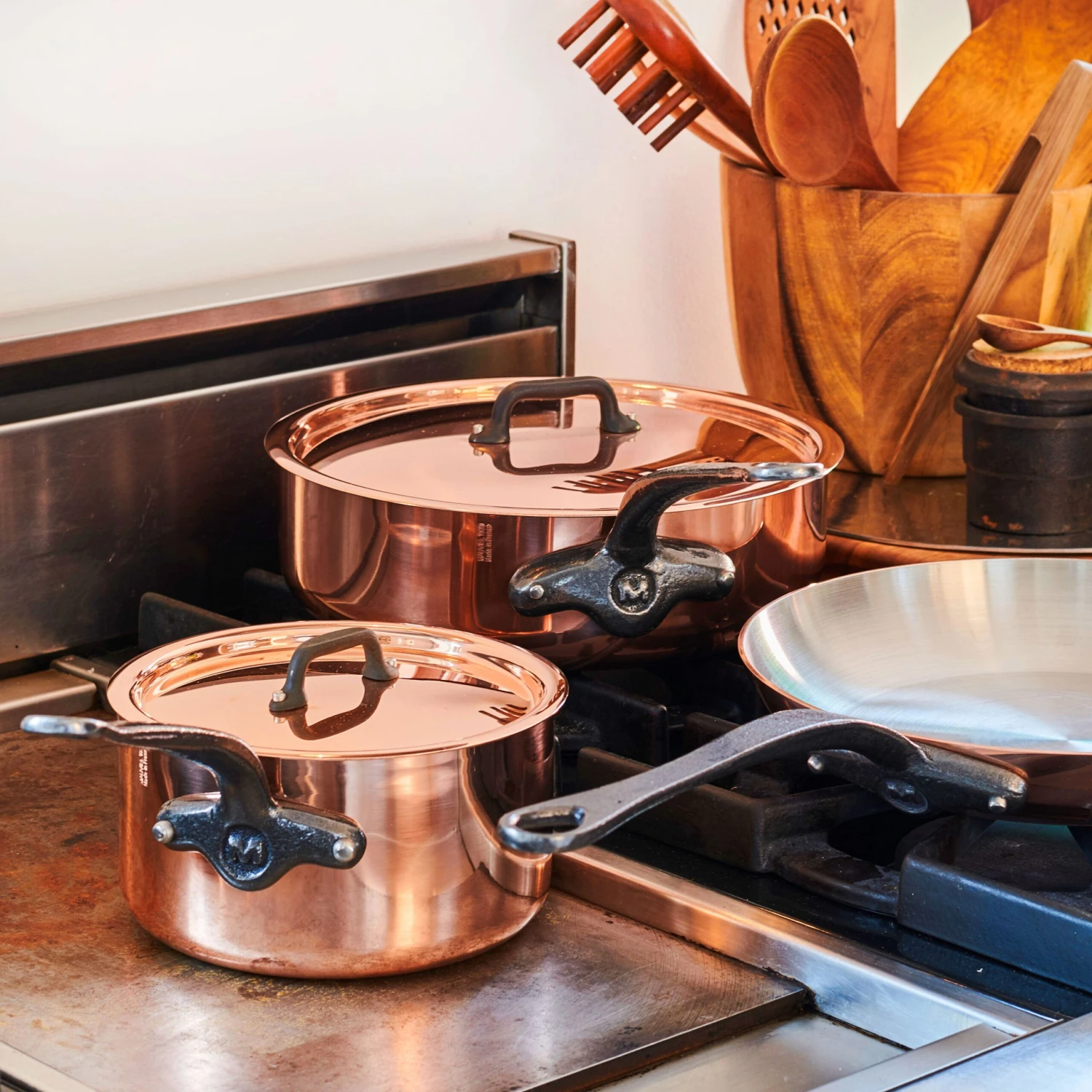 Mauviel M200Ci 9 Piece Copper Cookware Set 7 Mauviel M200Ci 9 Piece Copper Cookware Set - Image 5