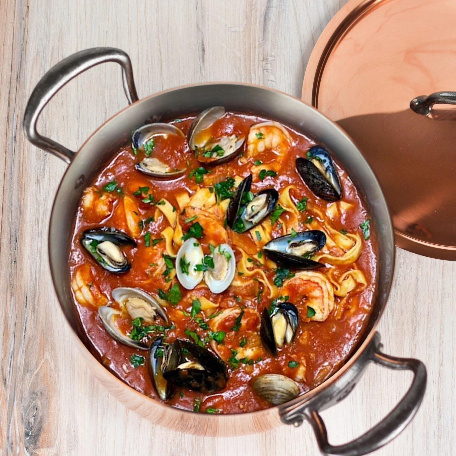 Mauviel M200Ci 9.4-quart Copper Stock Pot 4 Mauviel M200Ci 9.4-quart Copper Stock Pot - Image 2