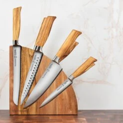 Messermeister Oliva Elite 8 Piece Magnetic Knife Block Set -Zwilling Shop 45782