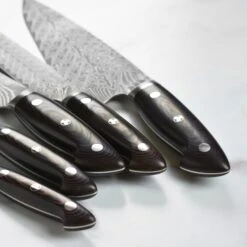 Kramer Stainless Damascus 7 Piece Magnetic Easel Knife Block Set 15 Kramer Stainless Damascus 7 Piece Magnetic Easel Knife Block Set -Zwilling Shop 45847