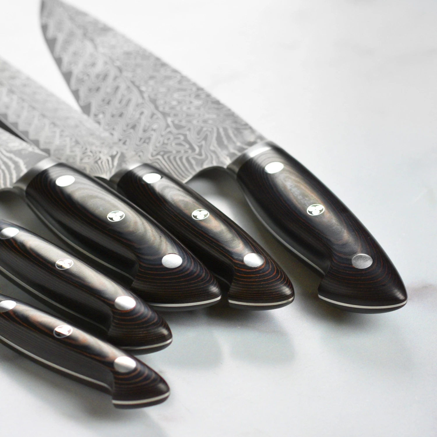 Kramer Stainless Damascus 7 Piece Magnetic Easel Knife Block Set 5 Kramer Stainless Damascus 7 Piece Magnetic Easel Knife Block Set - Image 3