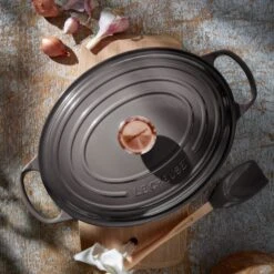 Le Creuset Signature Cast Iron 8-quart Oyster Oval Dutch Oven With Copper Knob -Zwilling Shop 46125