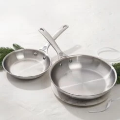 Le Creuset Stainless Steel 8 & 10" Fry Pan Set -Zwilling Shop 46428