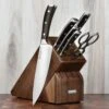 Wusthof Ikon Blackwood 7 Piece Walnut Knife Block Set