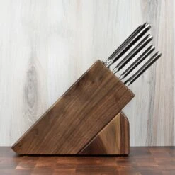 Wusthof Ikon Blackwood 7 Piece Walnut Knife Block Set -Zwilling Shop 46551
