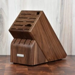 Wusthof Ikon Blackwood 7 Piece Walnut Knife Block Set -Zwilling Shop 46553