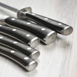Wusthof Ikon Blackwood 7 Piece Walnut Knife Block Set -Zwilling Shop 46555