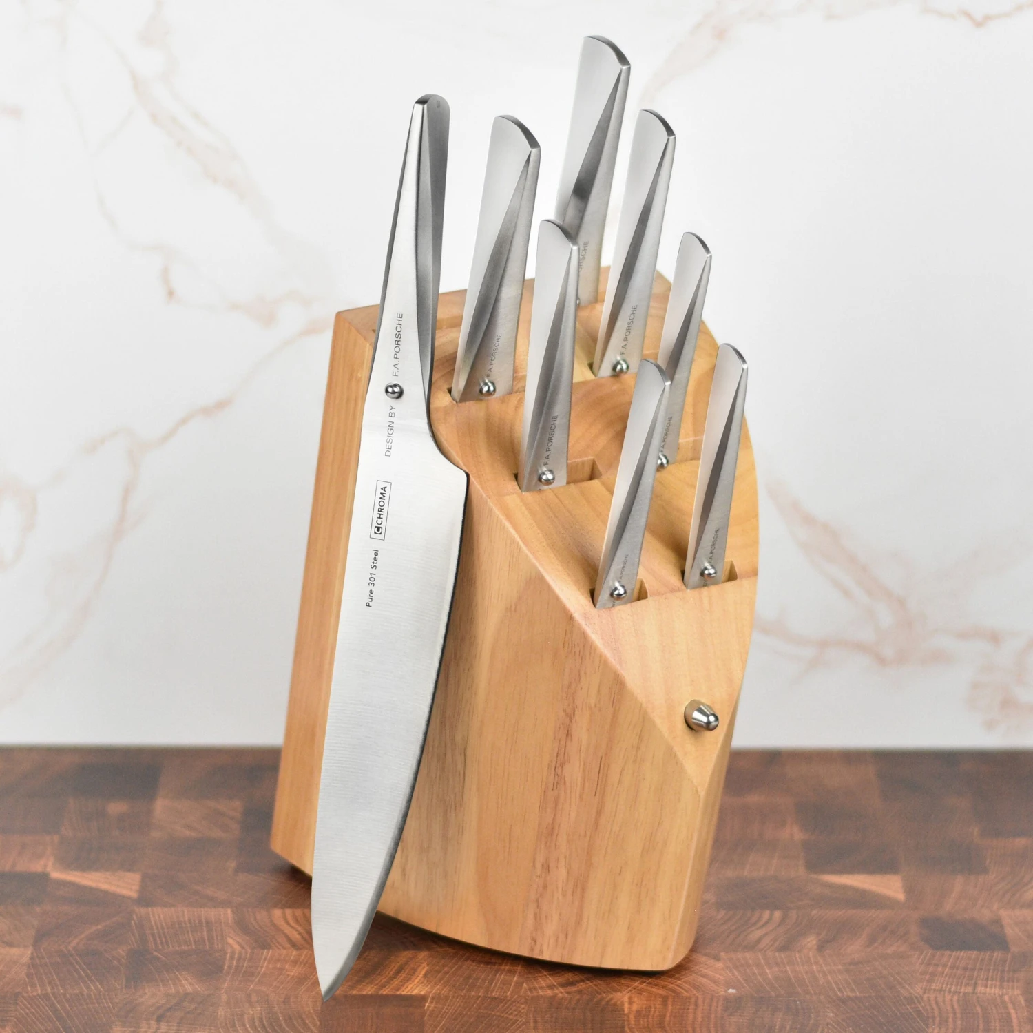 Chroma Type 301 9 Piece Deluxe Knife Block Set 3 Chroma Type 301 9 Piece Deluxe Knife Block Set