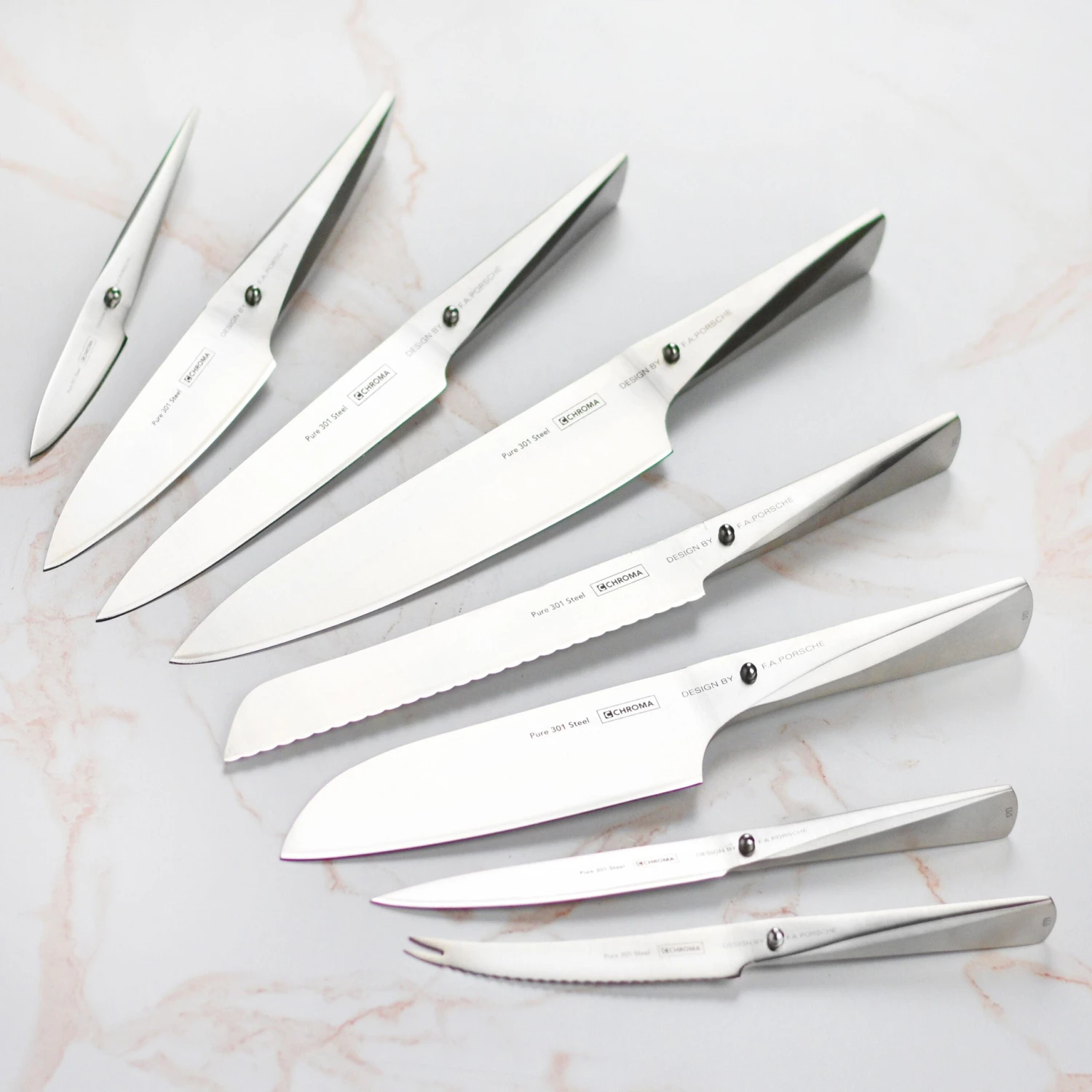 Chroma Type 301 9 Piece Deluxe Knife Block Set 4 Chroma Type 301 9 Piece Deluxe Knife Block Set - Image 2