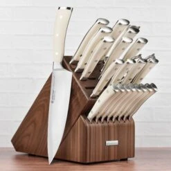 Wusthof Classic Ikon Creme 7" Hollow Edge Santoku Knife -Zwilling Shop 47503 33074772 e732 4037 933f 7cf5636c7cfa