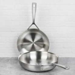 Zwilling Aurora 5-ply Stainless Steel 8 & 9.5" Fry Pan Set -Zwilling Shop 47569