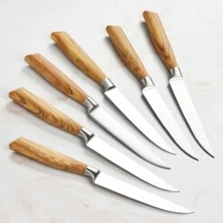 Messermeister Oliva Elite 6 Piece Steak Knife Set With Pouch -Zwilling Shop 48040